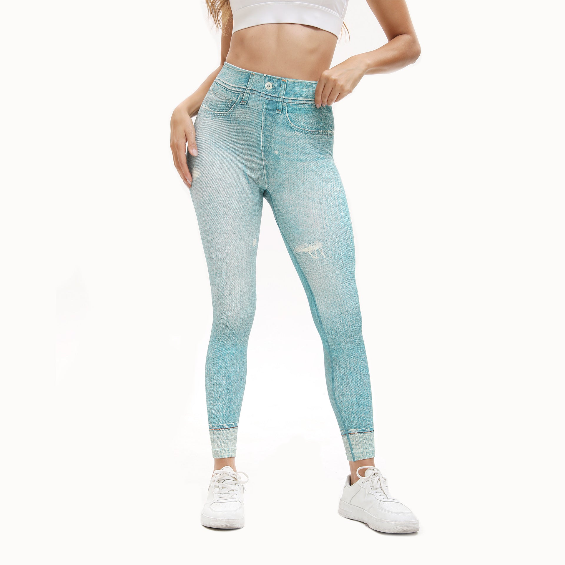 Women's Retro Print High Waist Leggings – Stretch Yoga Sports Pants