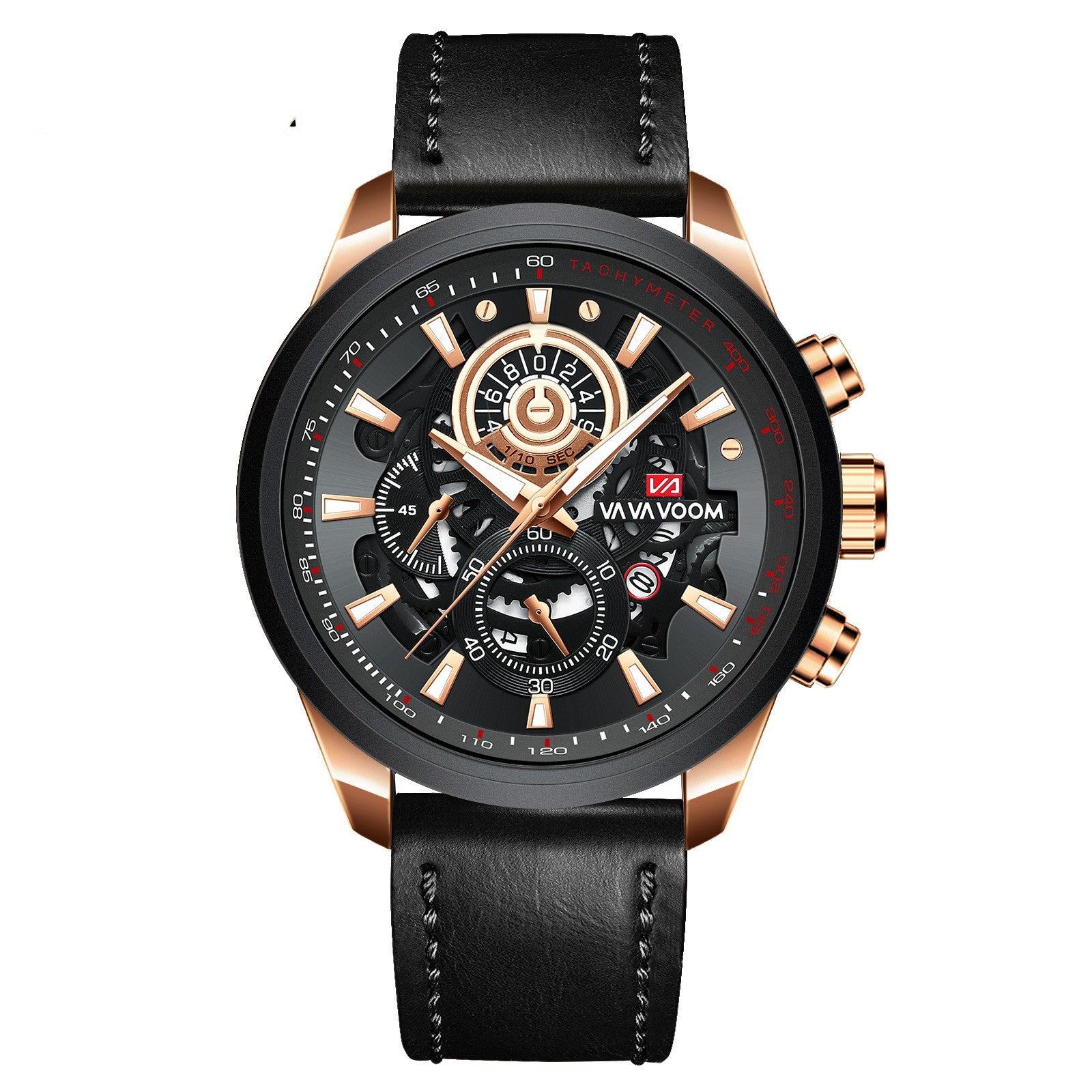 Men's Quartz Watch Black Gold | elegant business precise