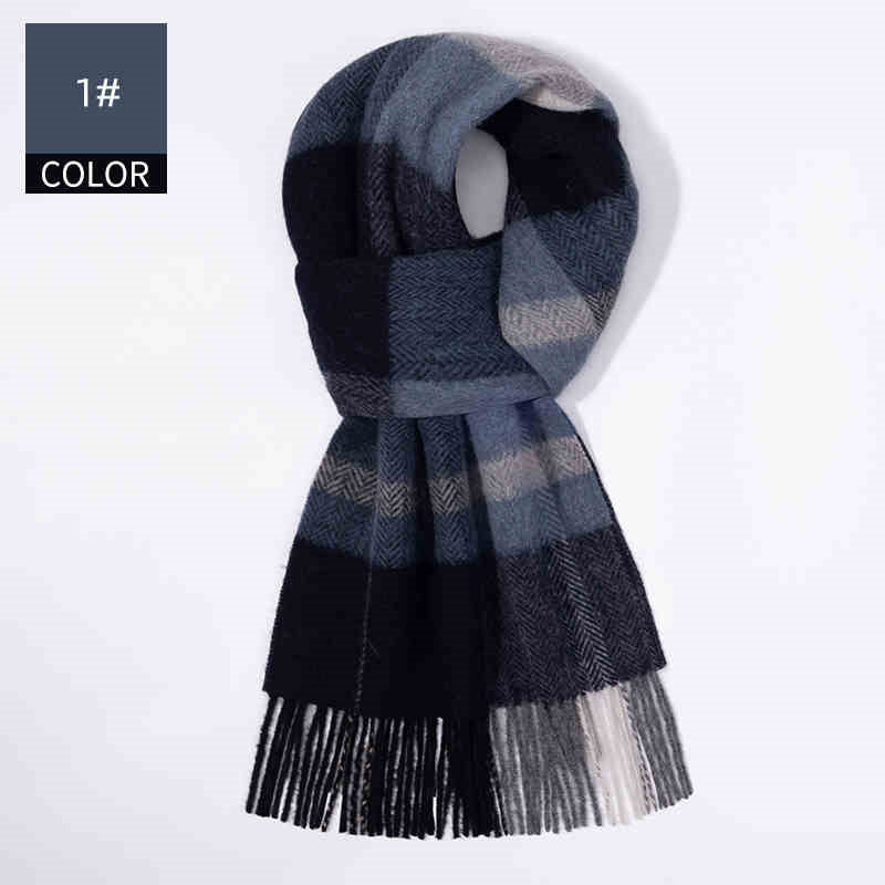 Men's Cashmere Scarf Winter Soft Warm Elegant Luxury