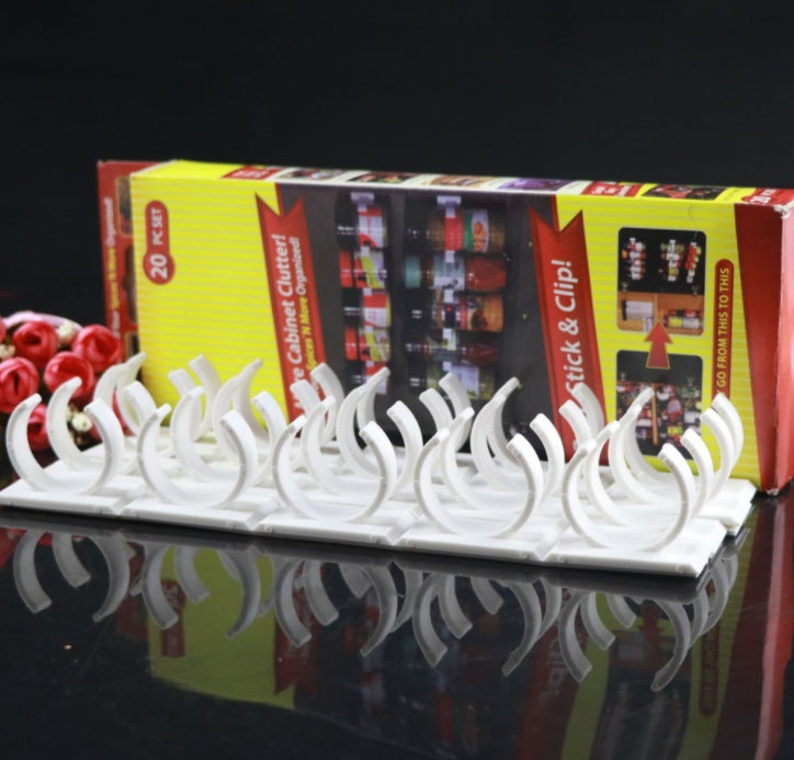 Gewürzregal Clip System | Flaschenhalter Küche Organizer