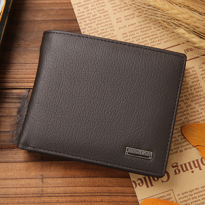 Men's Leather Wallet | Coin Pocket | Compact Bifold