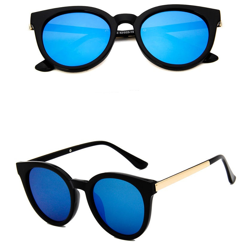 Damen Cat Eye Sonnenbrille Pink – Spiegelglas Fashion Brille