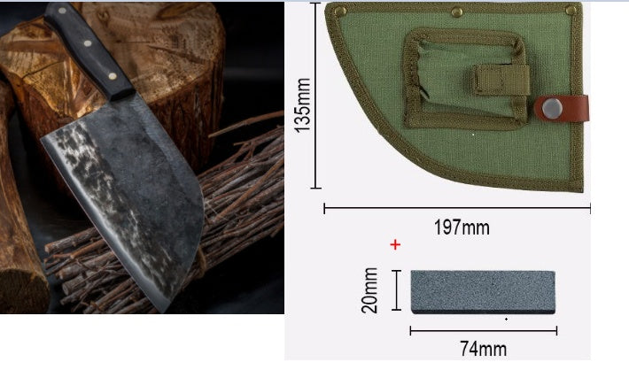 Professional Stainless Steel Cleaver | Sharp Butcher Knife Kitchen Knife