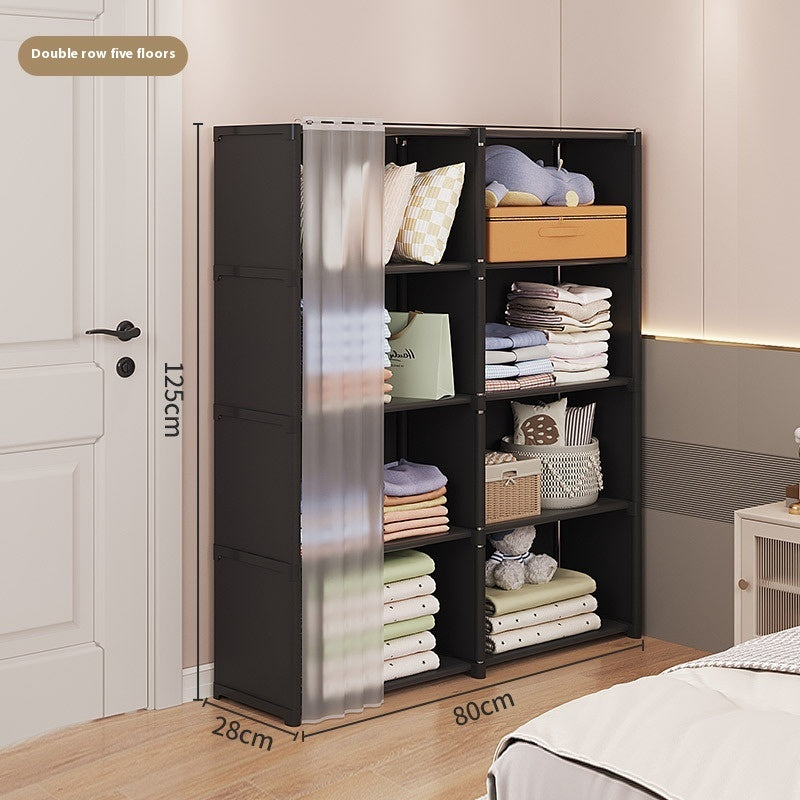 Wardrobe dustproof compact bedroom organizer tidy