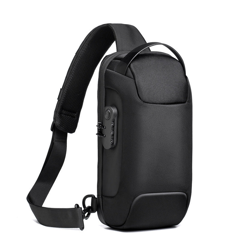 Anti-Theft Crossbody Bag Men USB | Waterproof Oxford