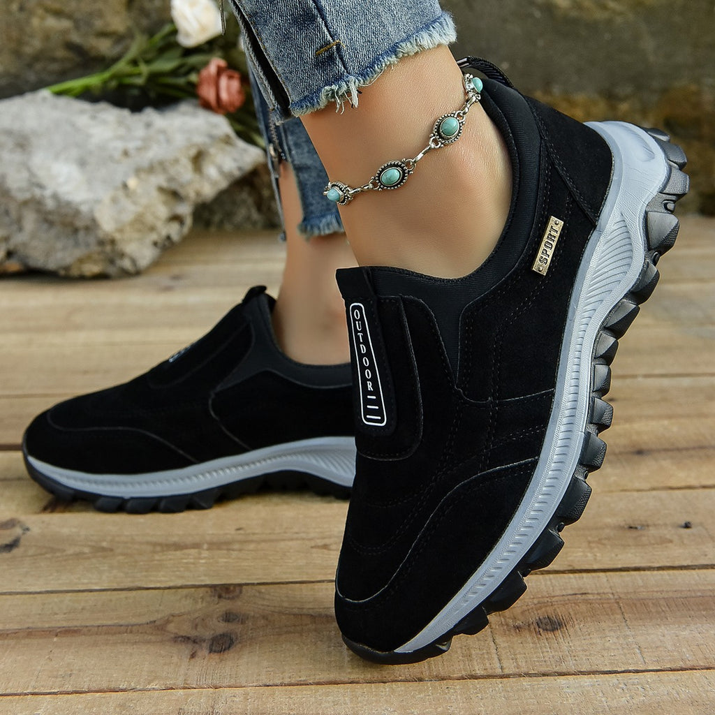 Women's Slip-On Athletic Shoes - Comfort Walking Running Sneakers