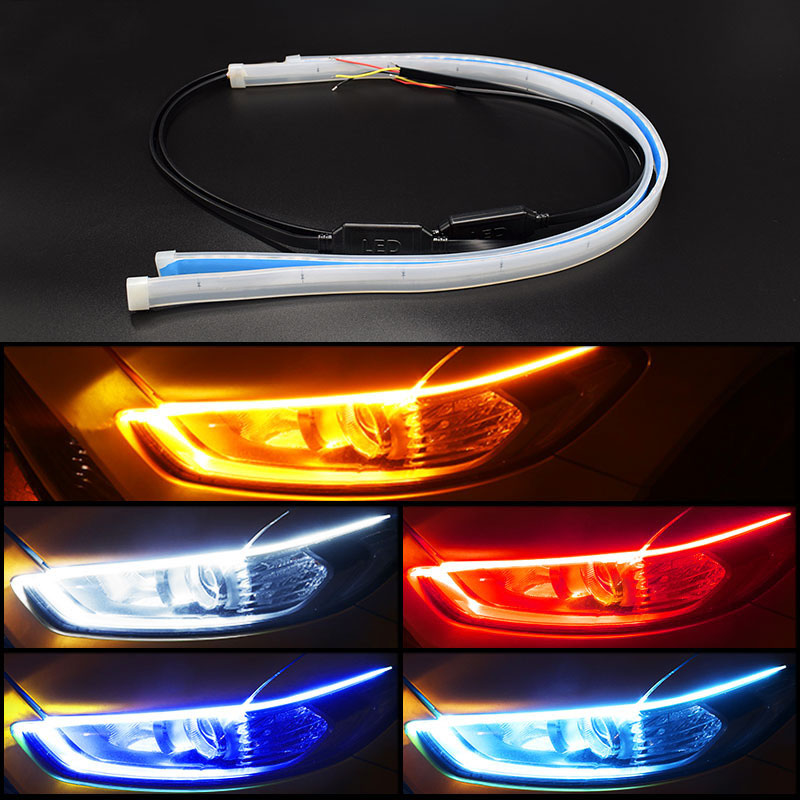 LED Indicator Strip Car | DRL Daytime Running Light Flexible Modern