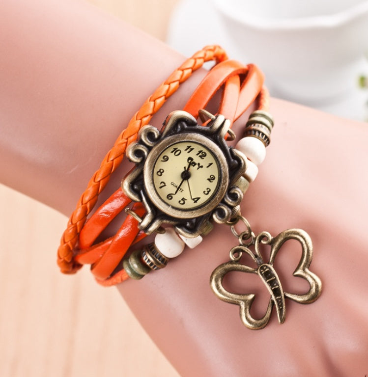 New bracelet, hollow butterfly bracelet in women's style, punk fashion, student, watch