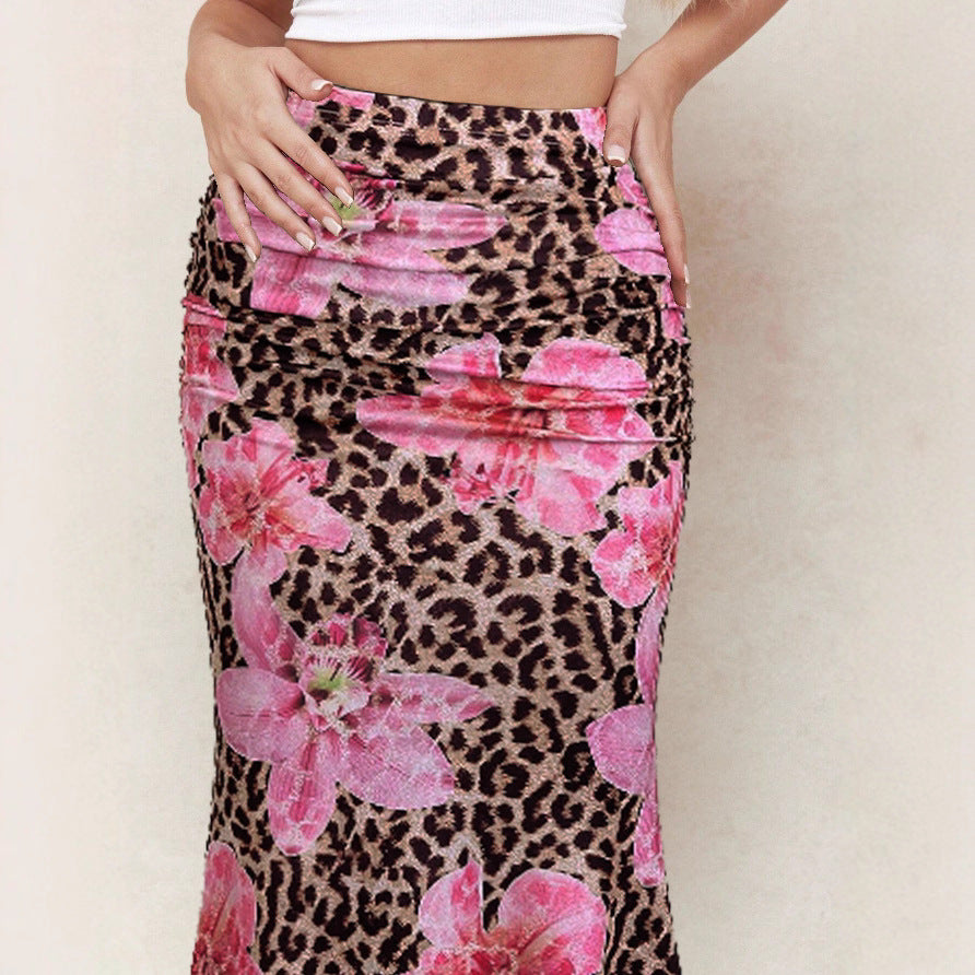 Leopard Print Midirock – Trendiger Damen Rock im Animal Style