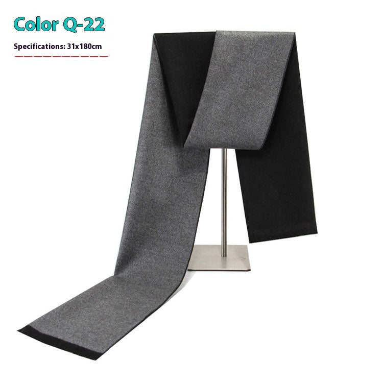 Men's Business Scarf striped soft warm elegant winter