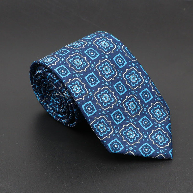 Men's Silk Tie Bohemian 7.5 cm Soft Elegant Modern