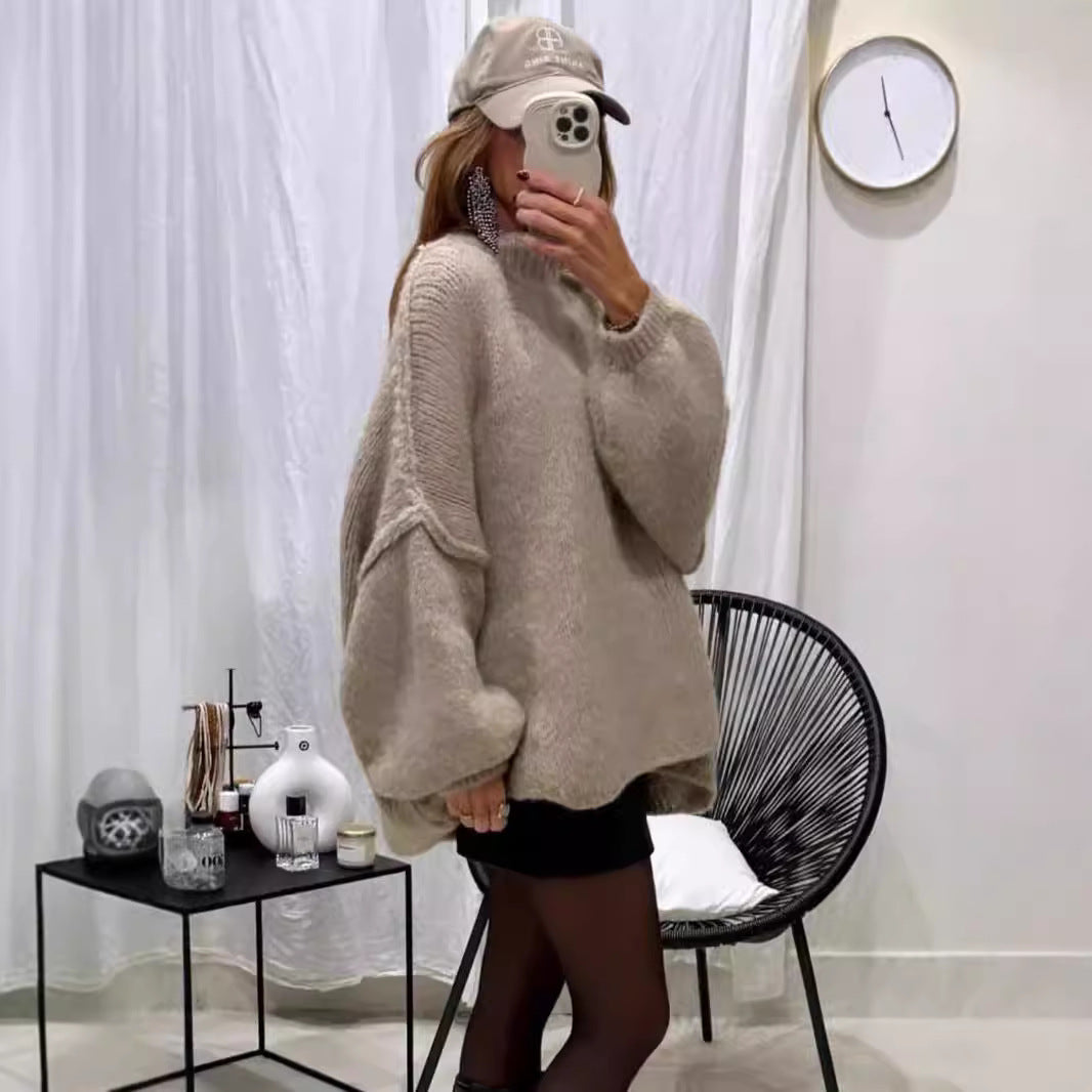 Damen Oversize Plus Size Pullover | Casual Winterlook