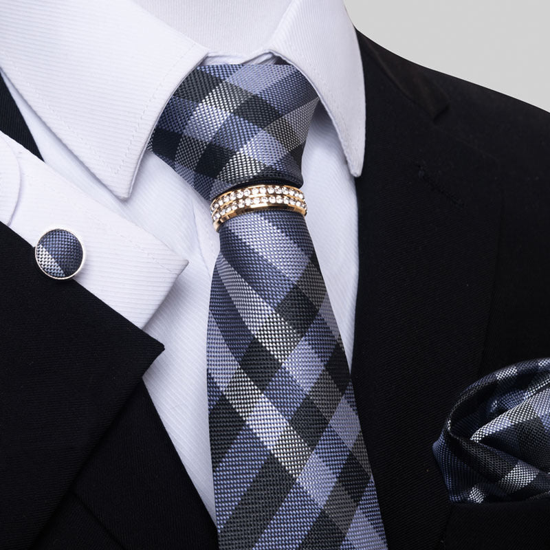 Men's Tie colorful striped floral modern elegant statement
