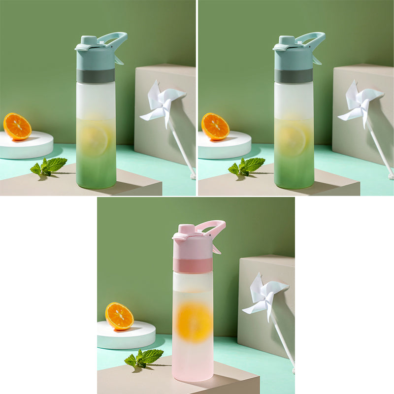 Spray Drinking Bottle Premium – Sports Water Bottle with Mist Function