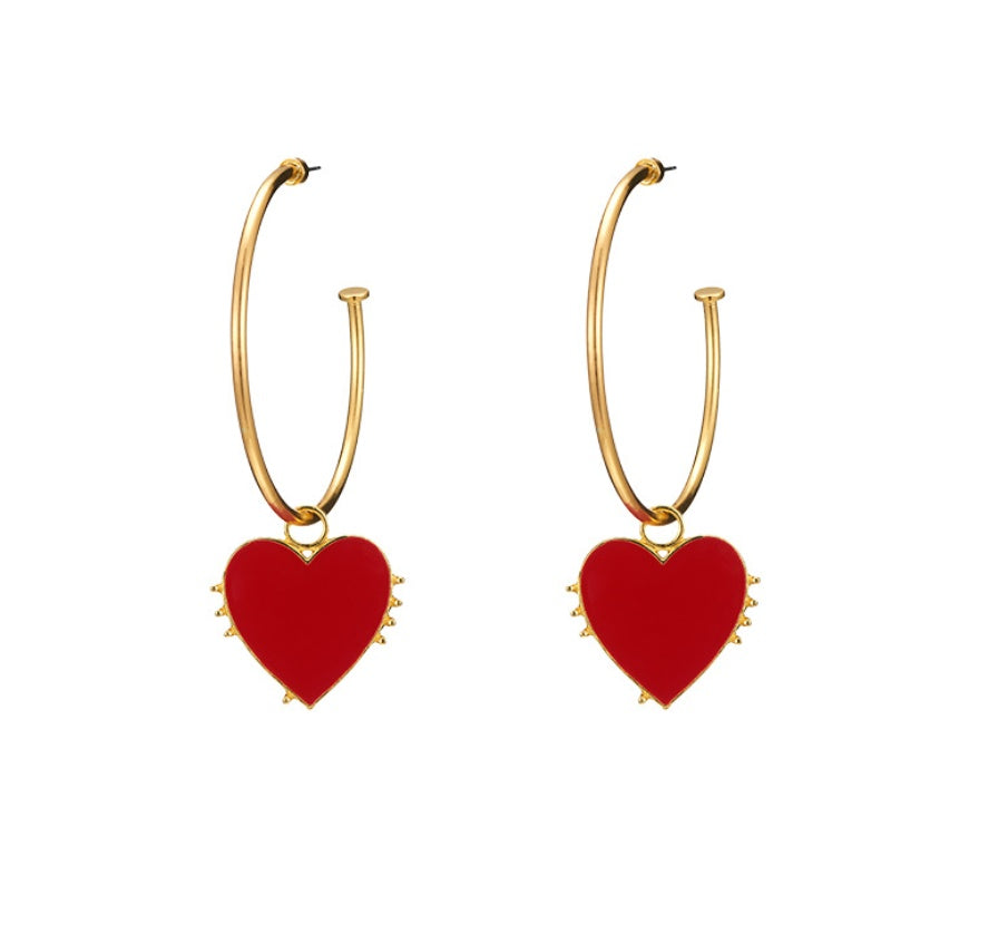 LOVE Statement Earrings - Punk Style Drop Earrings with Modern Design