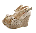 Women's Wedge Sandals with Lace | Elegant Summer Sandals