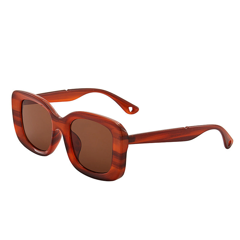 Große Eckige Sonnenbrille Unisex – Oversize Fashion Brille