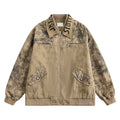 Embroidered Streetwear Jacket – Unisex Couple Look & Trendy