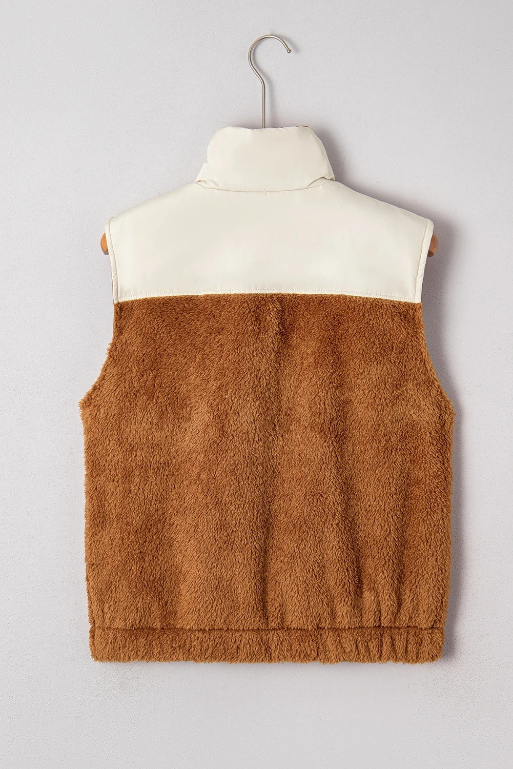 Damen Wollweste mit Stehkragen | Elegante warme Strickweste