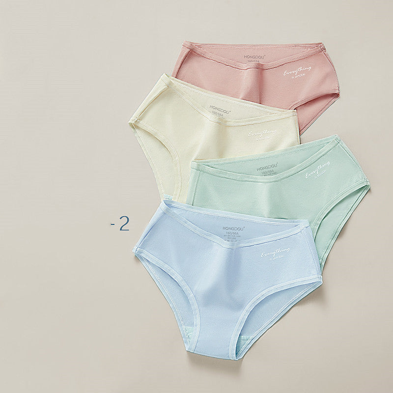 Women's Cotton Mid Waist Briefs | Breathable & Skin-Friendly