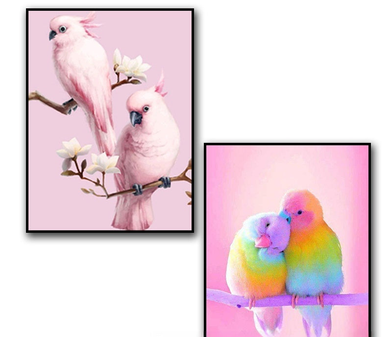 Parrot Diamond Painting Round | Buy DIY Wall Art Creatively