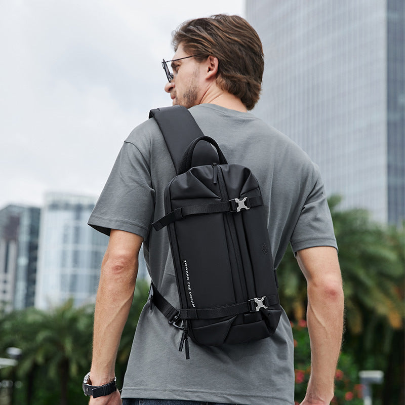 Wasserdichte Oxford Crossbody Tasche Herren | Outdoor Schultertasche