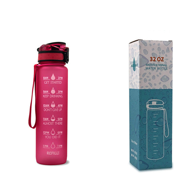1L Tritan Trinkflasche mit Zeitmarkierung – Motivationsflasche