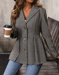 Damen Blazer mit Blumenmuster – Slim Fit & Elegant Modern