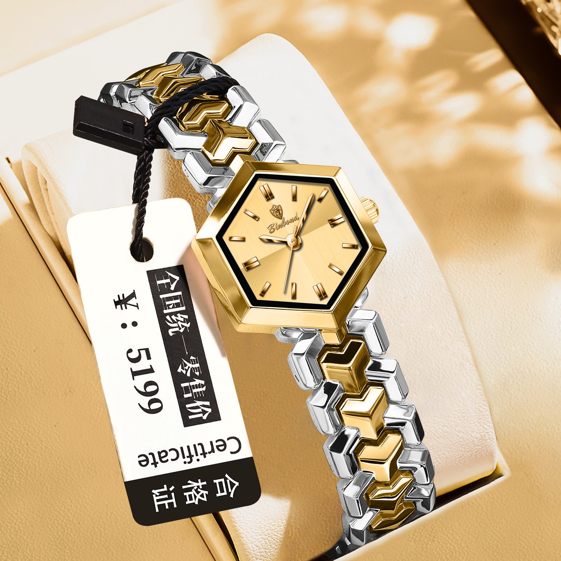 Ladies' Quartz Watch Octagonal Waterproof – Simple Elegant Watch