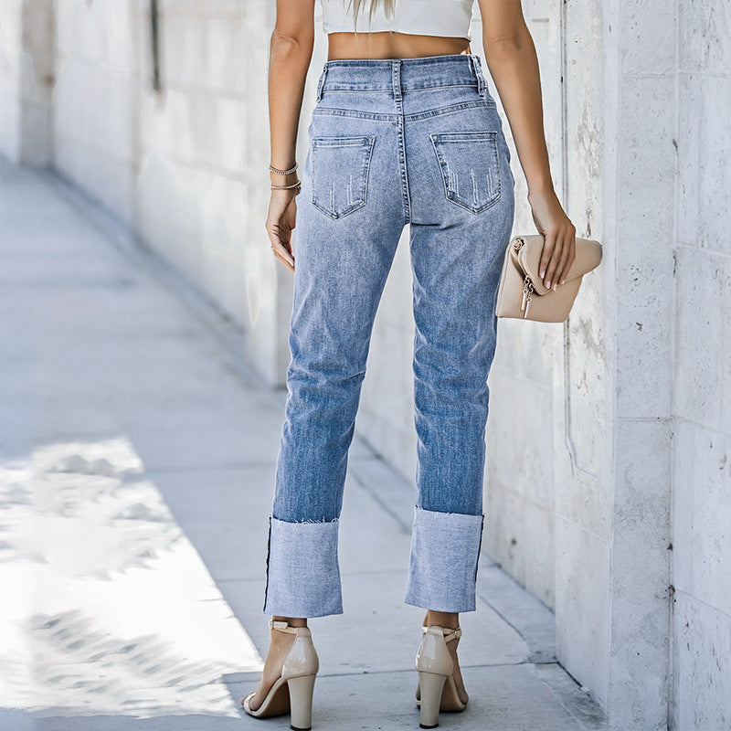 Women's Ripped Cropped Jeans | Modern Harun Ankle Jeans