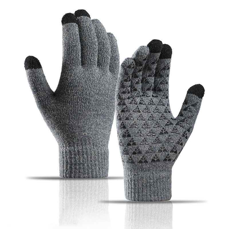 Herren & Damen Strickhandschuhe Winter – Warm Anti-Rutsch Outdoor