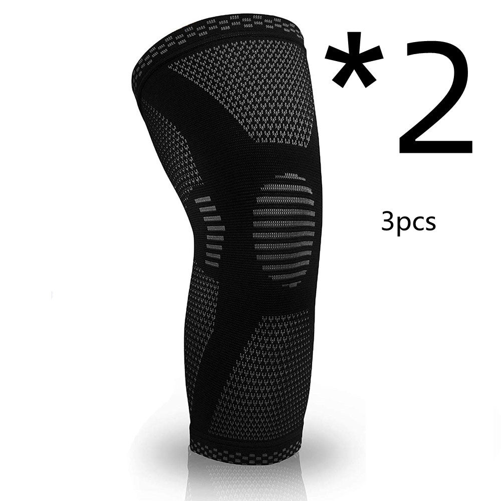 Knitted Sports Knee Pads | Elastic Knee Braces Breathable & Non-Slip