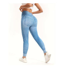 Women's Retro Print High Waist Leggings – Stretch Yoga Sports Pants