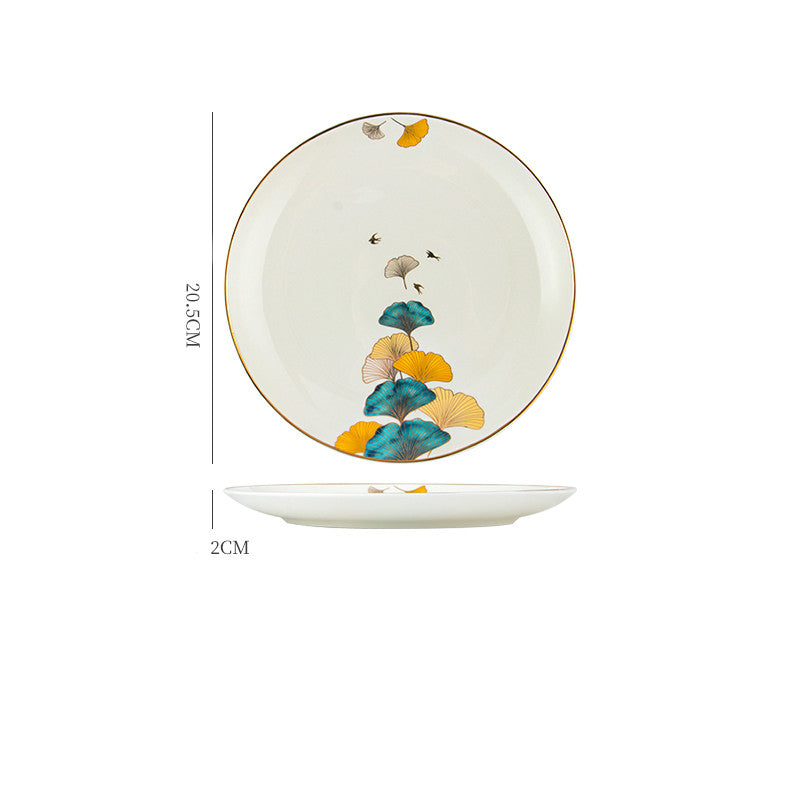 Ceramic Steak Plate Porcelain | Elegant Dinner Plate Kitchen