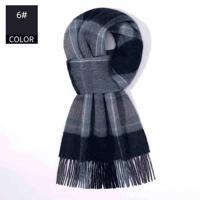Men's Cashmere Scarf Winter Soft Warm Elegant Luxury