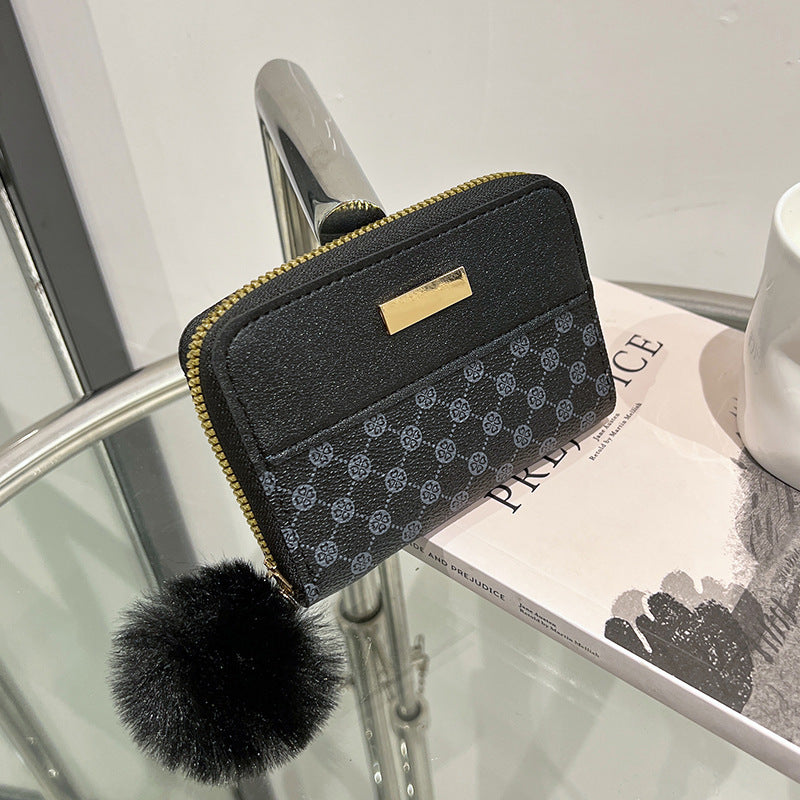 Women's Korean Wallet | Short Wallet with Color Contrast