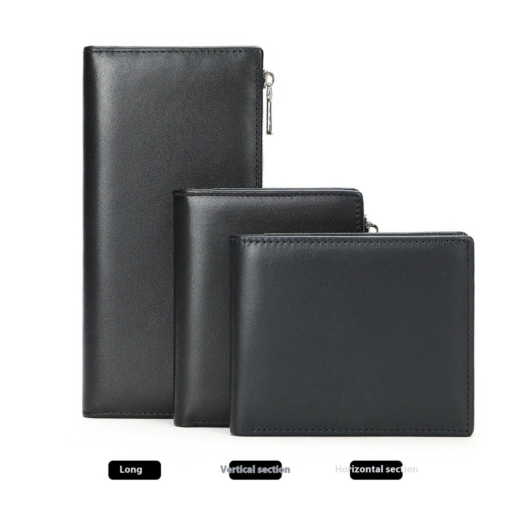 Premium Leder Geldbörse RFID | Reißverschluss | Herren Wallet
