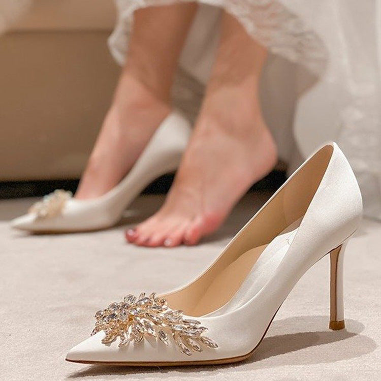 Red Bridal High Heels for Women | Elegant Wedding Shoes Sexy