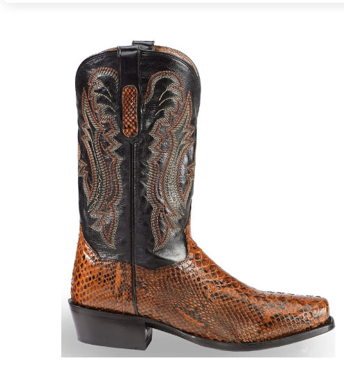 Herren Bestickte Spitze Boots – Patchwork Steppstiefel im Luxus Stil