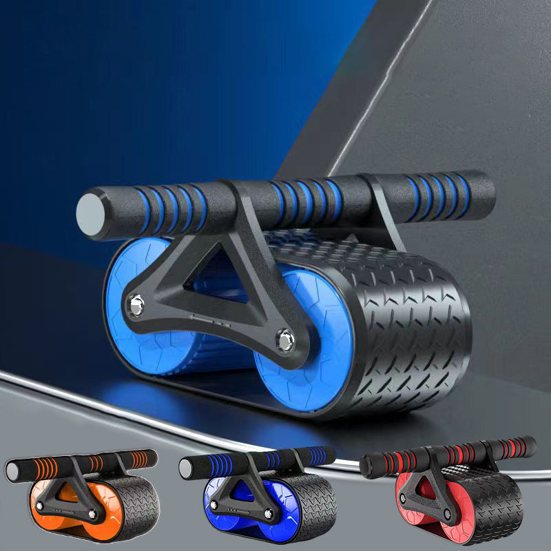 Double Wheel AB Roller with Automatic Rebound | Abdominal Trainer Home Gym