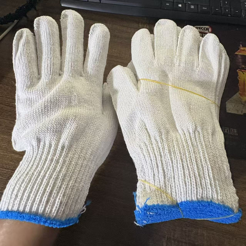 Work gloves cotton robust breathable protection durable