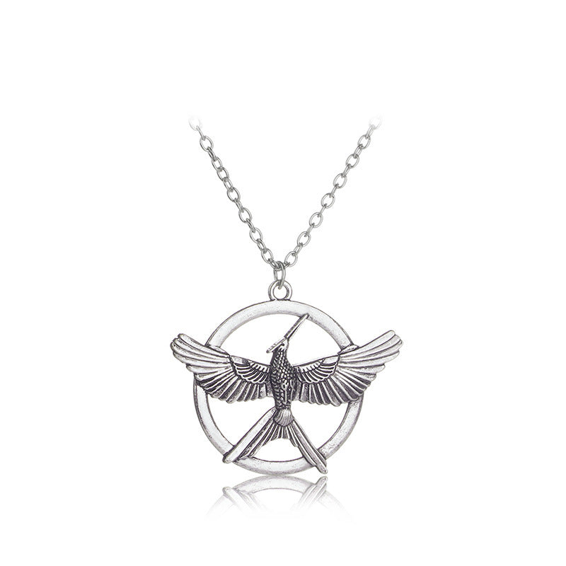 Mockingjay Bird Necklace - Symbol of Freedom, Strength & Courage