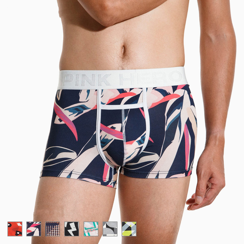 Herren Baumwoll Boxer mit Tasche – Weiche Unterwäsche mit Digitaldruck