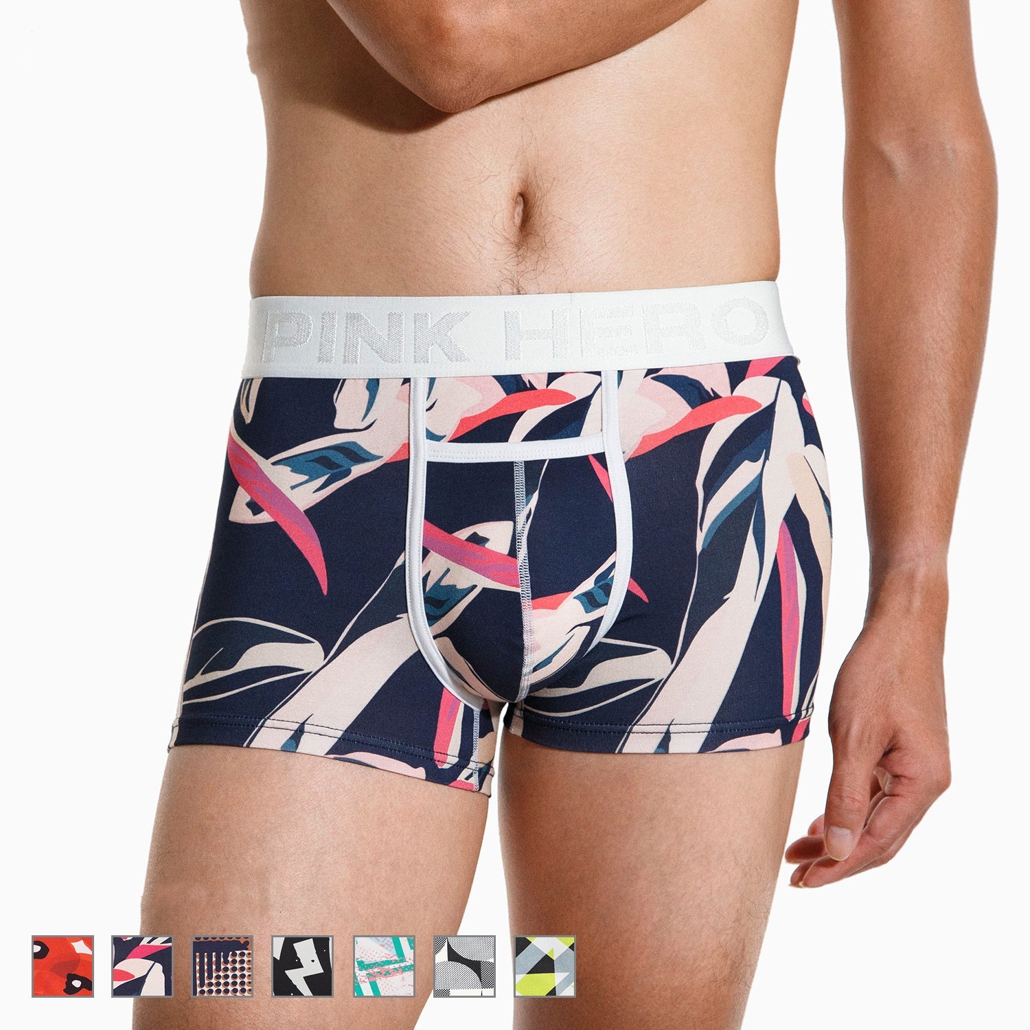Herren Baumwoll Boxer mit Tasche – Weiche Unterwäsche mit Digitaldruck