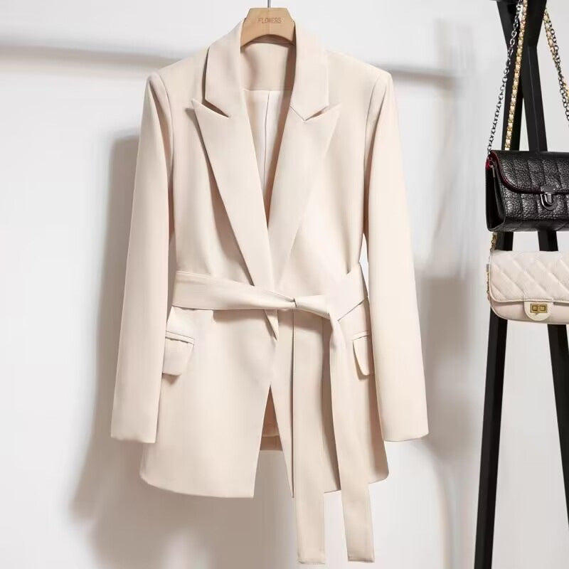 Elegant Women's Blazer with Lacing – Figure-Flattering & Stylish