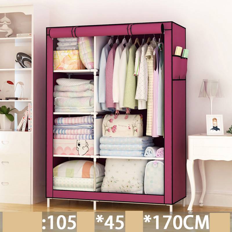Fabric Wardrobe Dustproof | Foldable Single Room Organizer