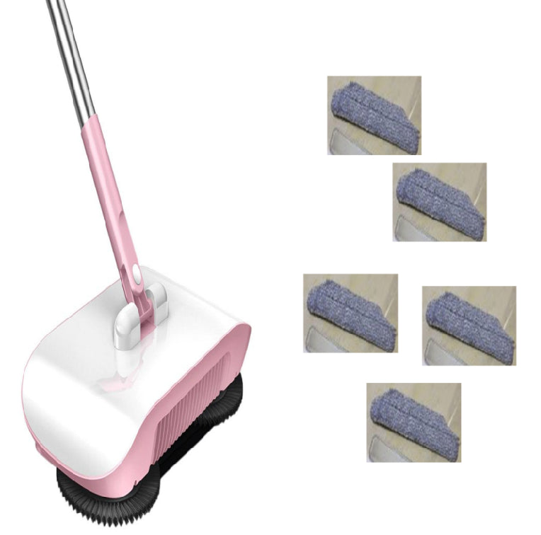 4-in-1 Manual Floor Sweeper - Sweeper, Broom, Mop & Dustpan
