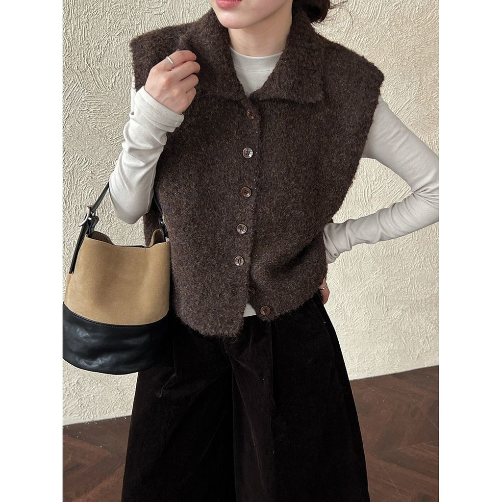 Damen Weste mit Stehkragen – Locker, Layered Look & Modern