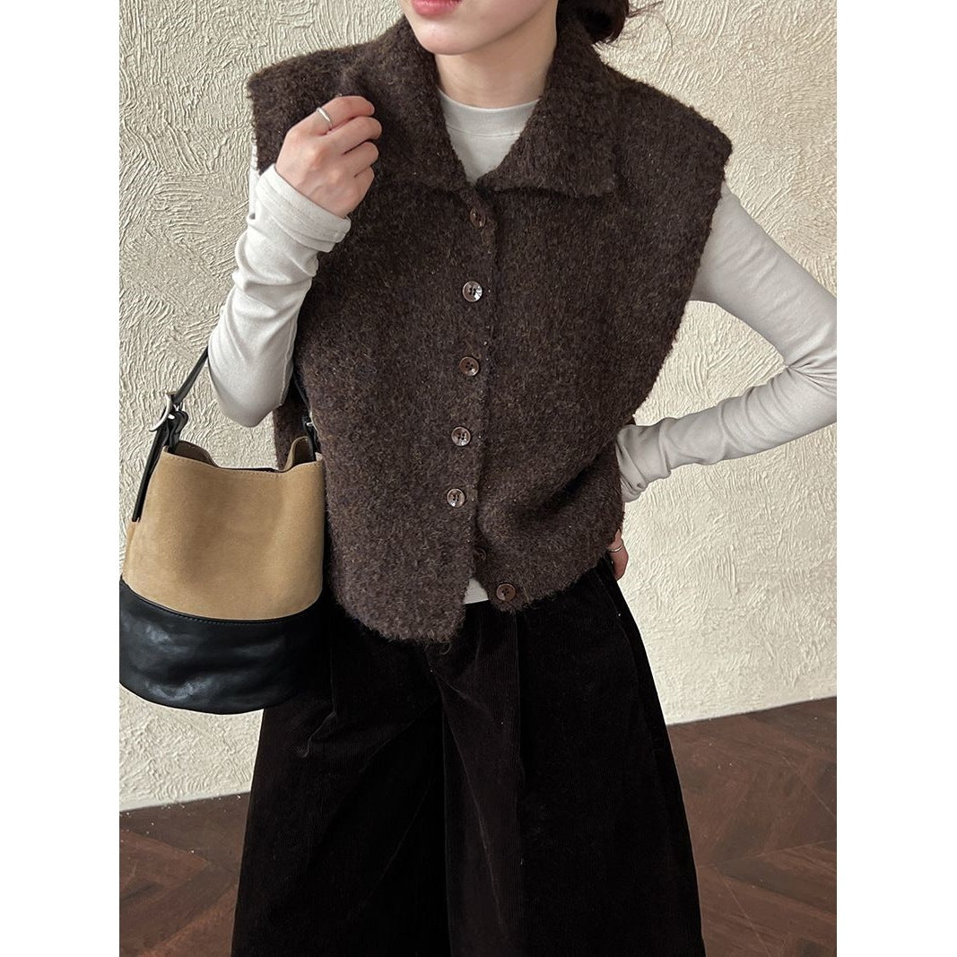 Damen Weste mit Stehkragen – Locker, Layered Look & Modern