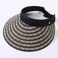 Foldable Women's Straw Hat with Wide Brim – Open Sun Protection Hat
